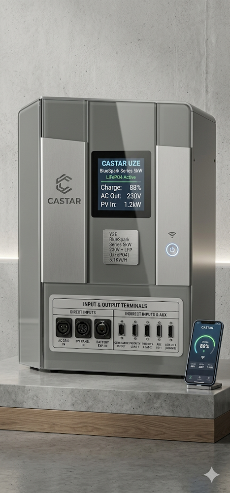 УЗЕ BlueSpark Series 5kW 230V + LFP (LiFePO4) 5.1KW/H 5kW 230V 5.1KW/H фото