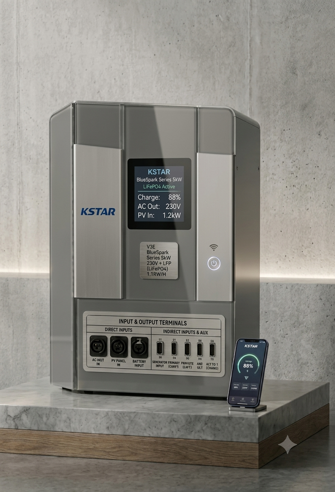 УЗЕ BlueSpark Series 5kW 230V + LFP (LiFePO4) 5.1KW/H 5kW 230V 5.1KW/H фото